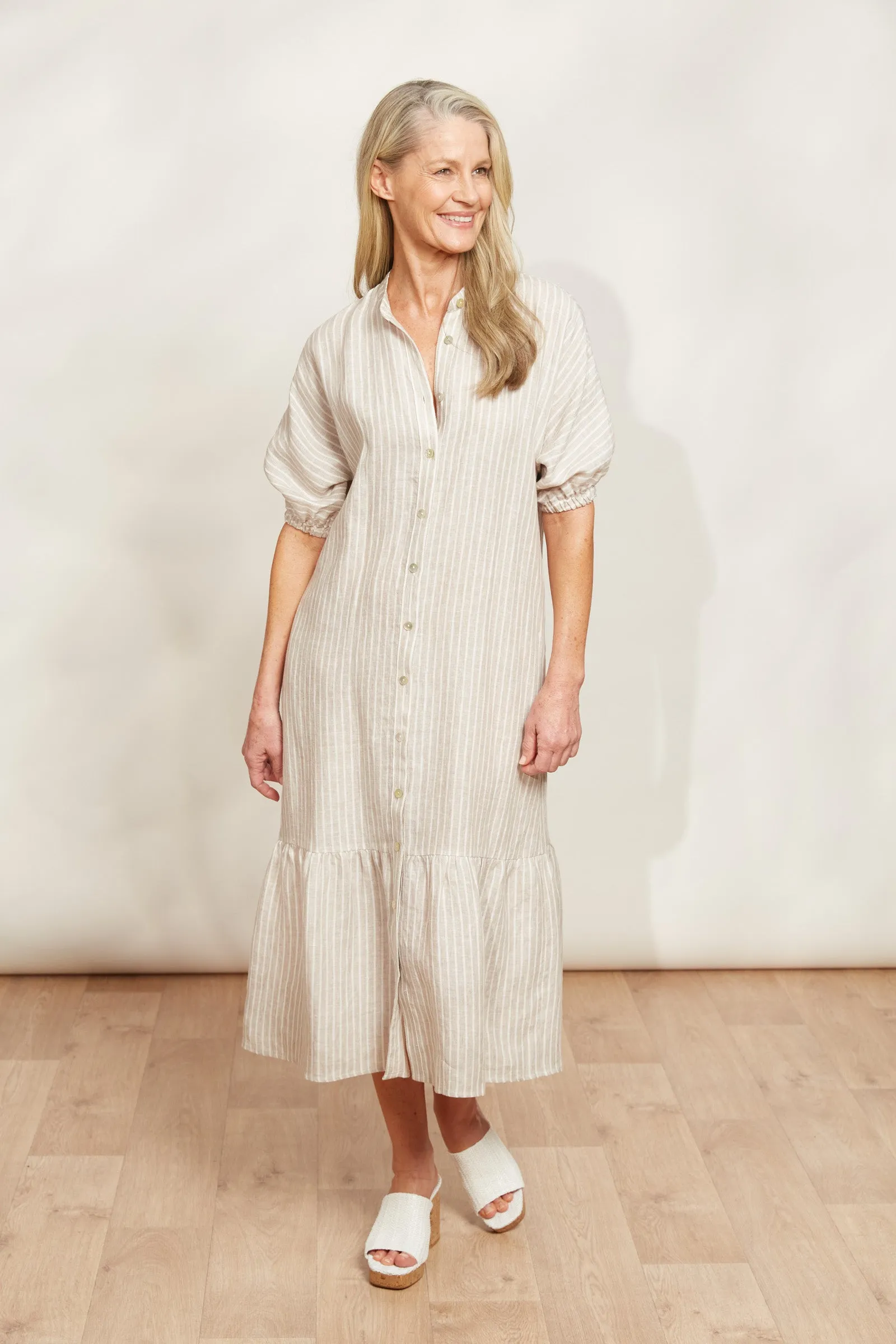 Sojourn Stripe Dress - Dune