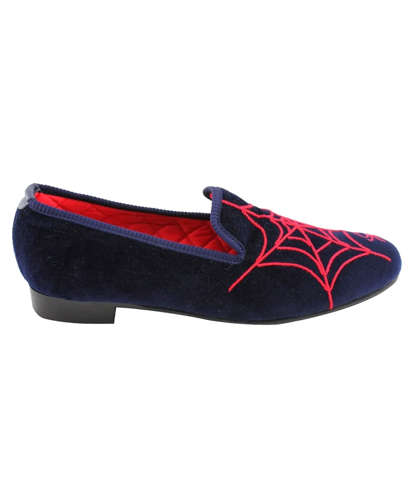 Spider Web Velvet Slippers