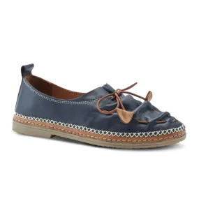 Spring Step Berna Slip On Loafer (Women) - Navy Leather