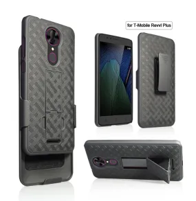 T-mobile REVVL  Plus, Coolpad REVVL Plus Case, Slim Rotating Swivel Clip Rugged Holster Shell Combo Cover