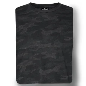 THE BOWERY ROCK N ROLL FIT TEE - Black Stealth Camo Men's Knit T-Shirt By Robert James