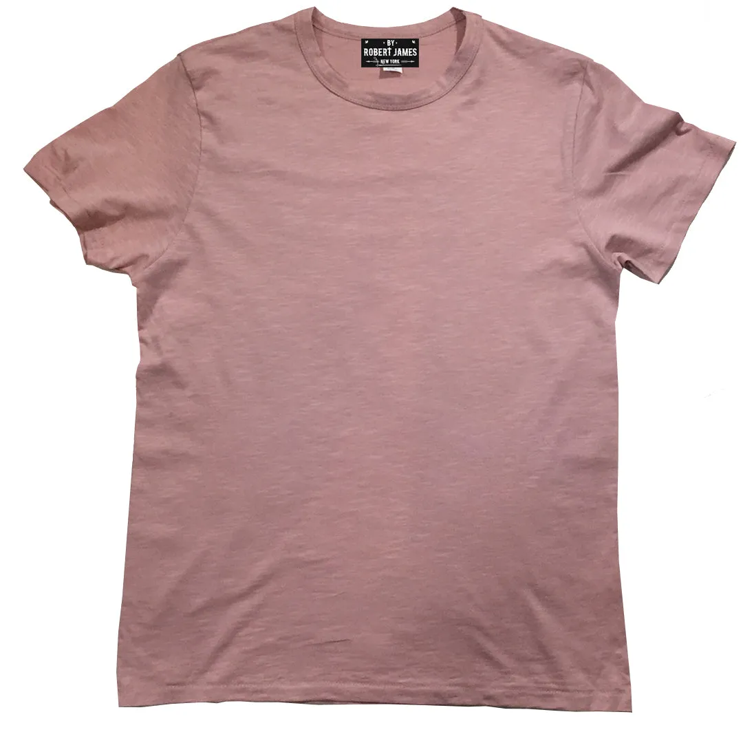 THE COLEMAN SLUB TEE -PINK SLUB Men's Knit T-Shirt By Robert James