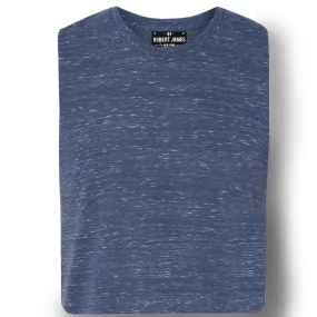 THE MAX FLECK TEE -Small only - Navy White  Marble Men's Knit T-Shirt By Robert James