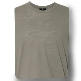 THE MAX SLUB TEE - Olive Slub Men's Knit T-Shirt By Robert James