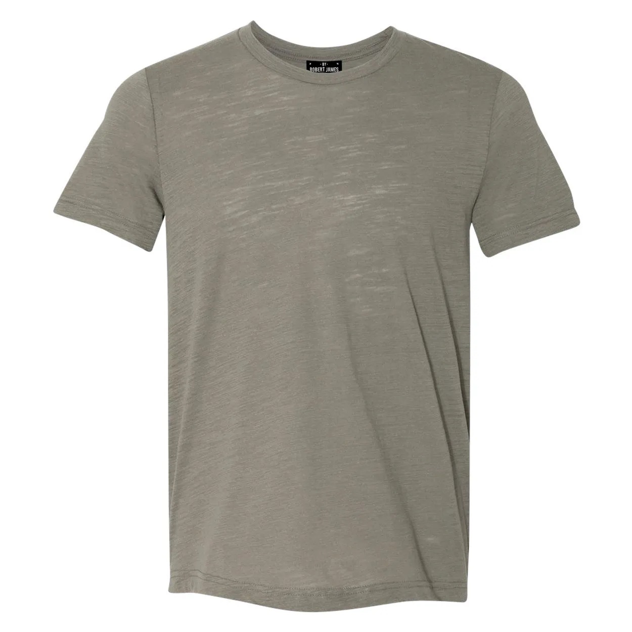 THE MAX SLUB TEE - Olive Slub Men's Knit T-Shirt By Robert James