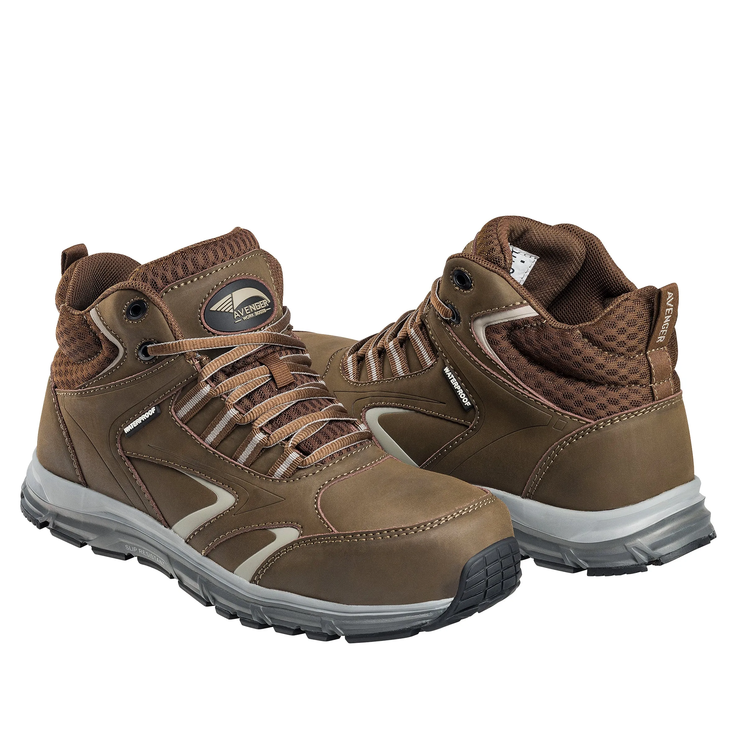 Thresher Brown Alloy Toe EH WP Work Shoe