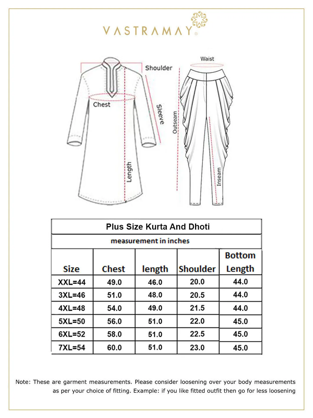 VASTRAMAY Rose Gold Silk Men's Kurta Set