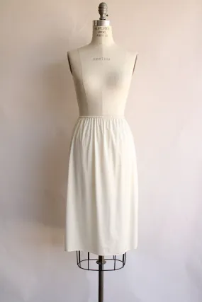 Vintage 1970s 1980s Wonder Maid Ivory Nylon Half Slip