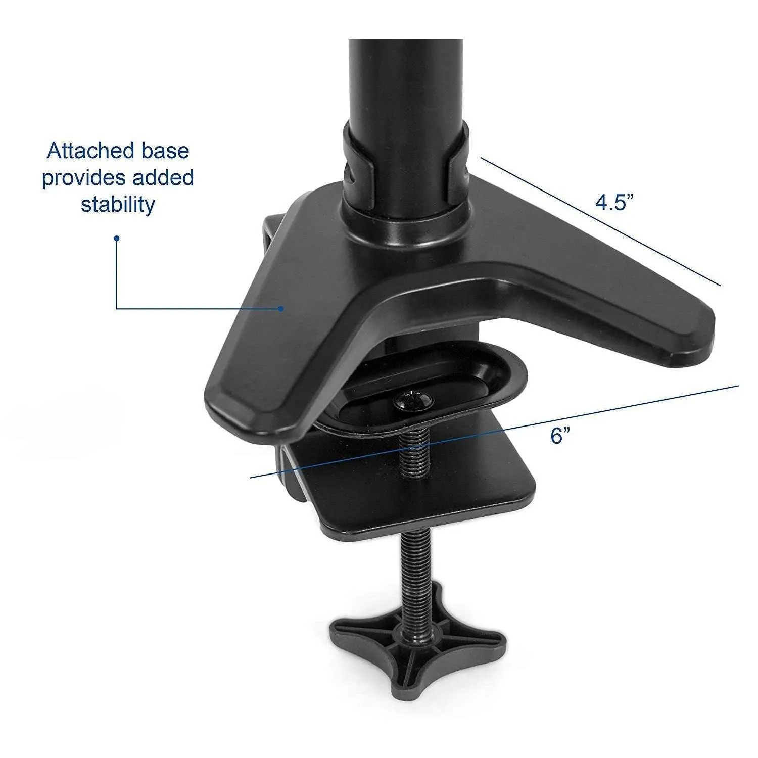 VIVO Pneumatic Arm Dual Monitor Desk Mount, STAND-V002JB,STAND-V002JW