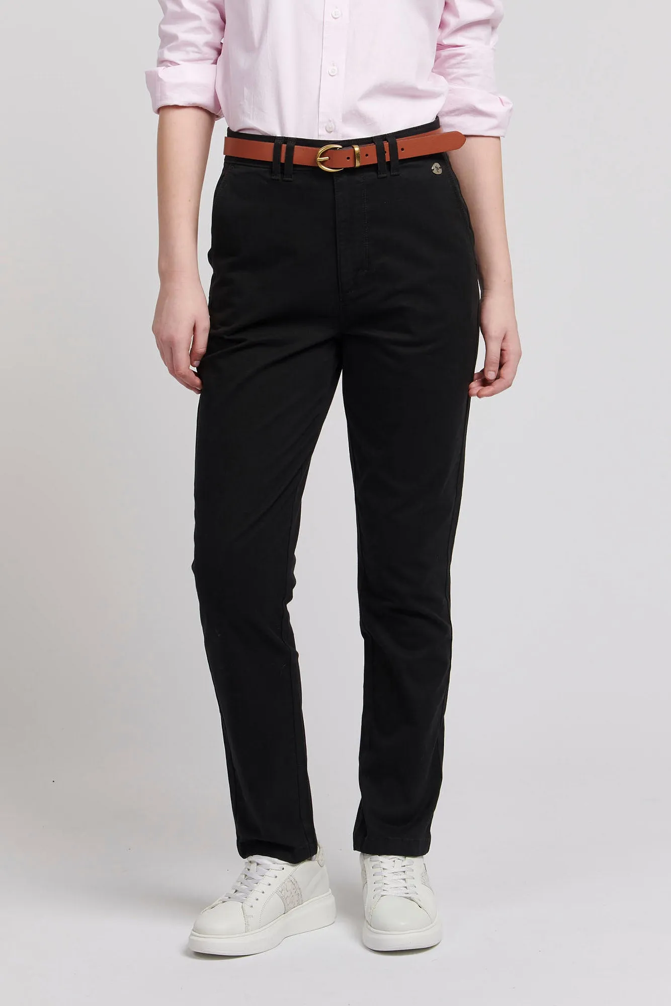 Womens Chino Trousers in Black