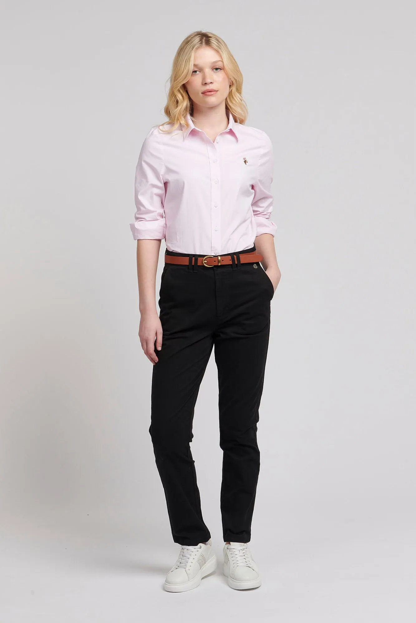 Womens Chino Trousers in Black