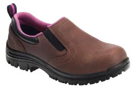 Women's Foreman Brown Composite Toe EH WP Slip On Work Shoe