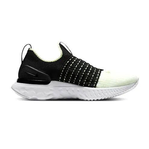 Women's Nike React Phantom Run Flyknit 2 Black Glacier Ice Barely Volt White