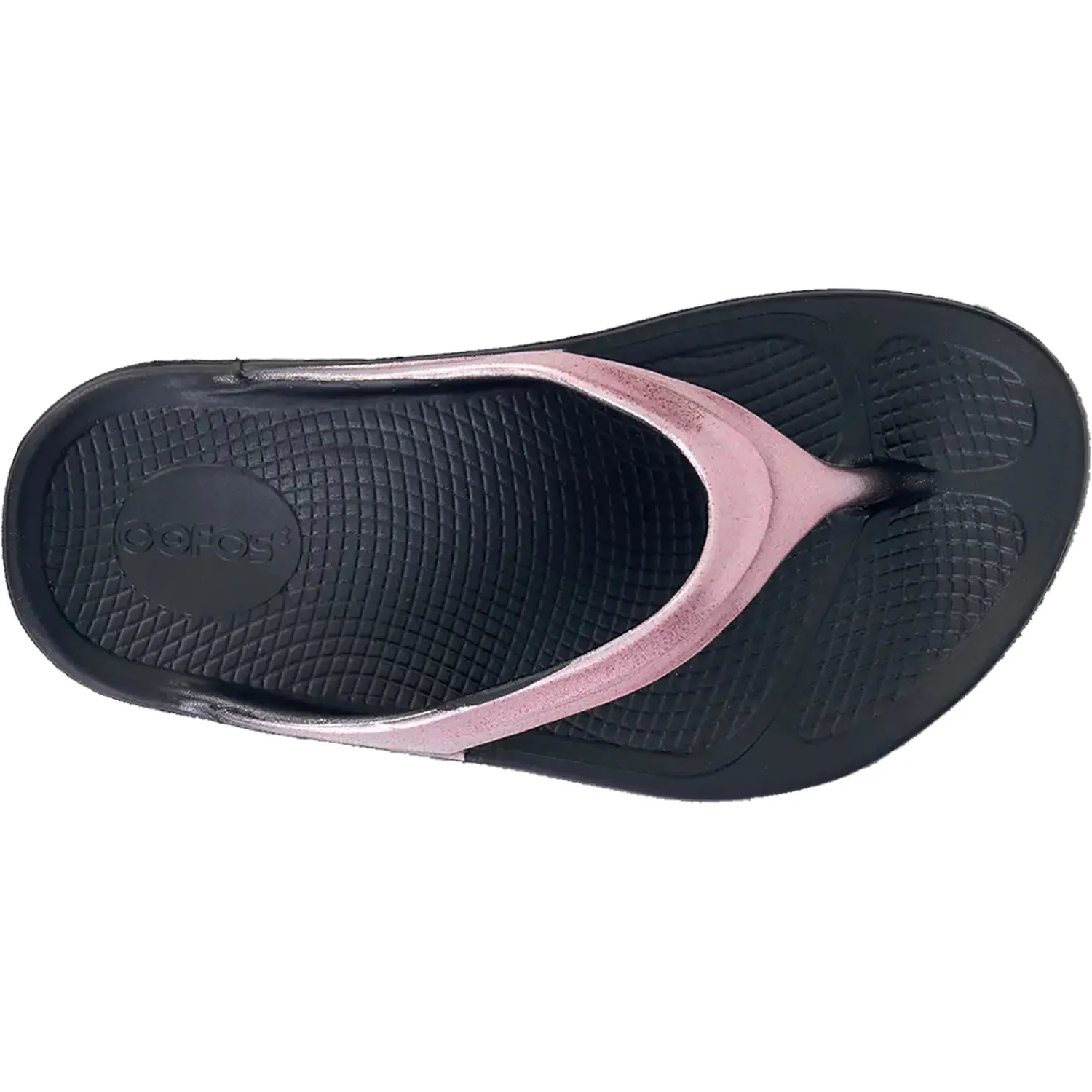 Women's OOFOS OOlala Luxe Rose Sparkle Synthetic