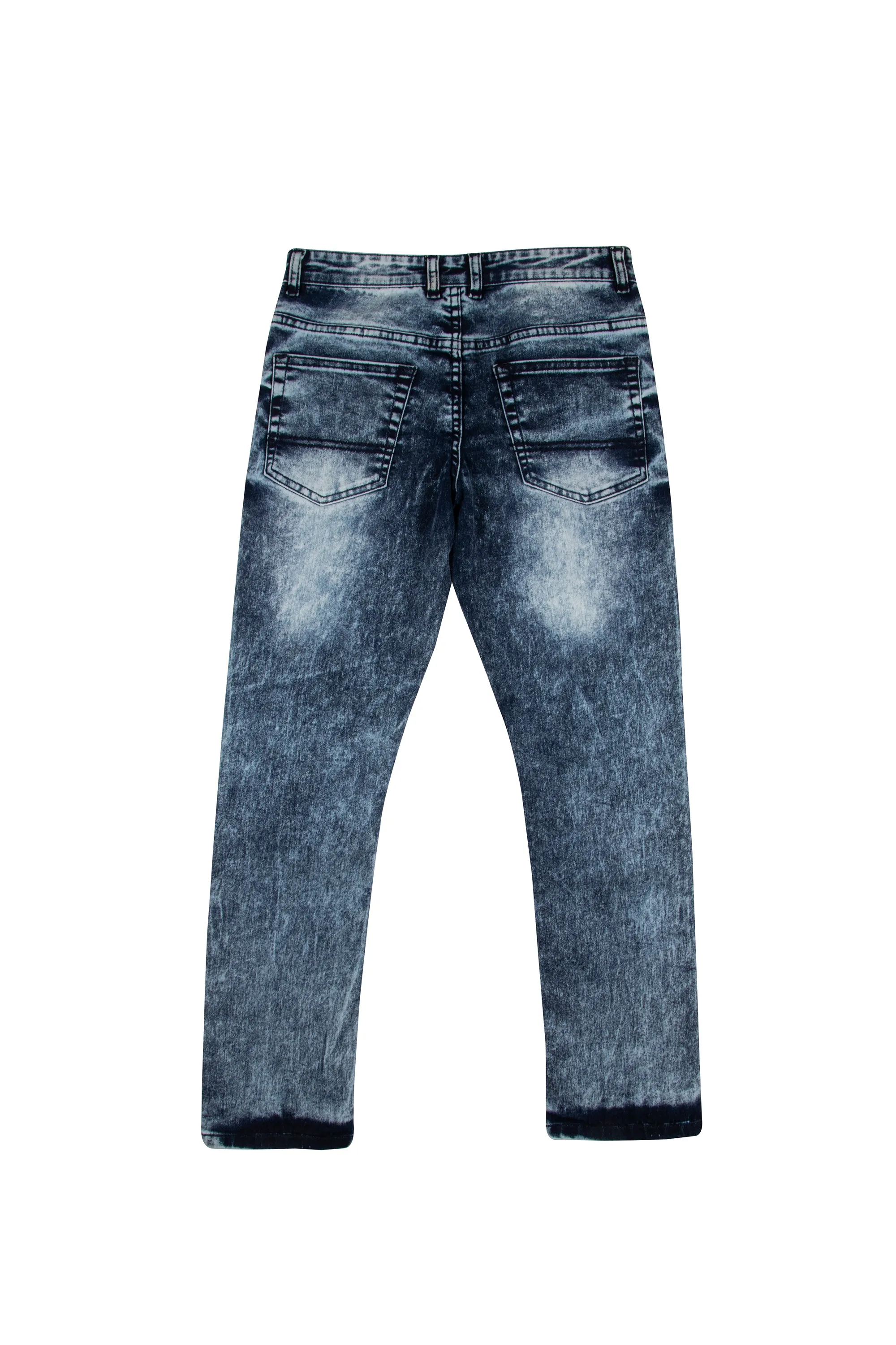 X RAY Boy's Slim Fit Light Washed Denim Pants