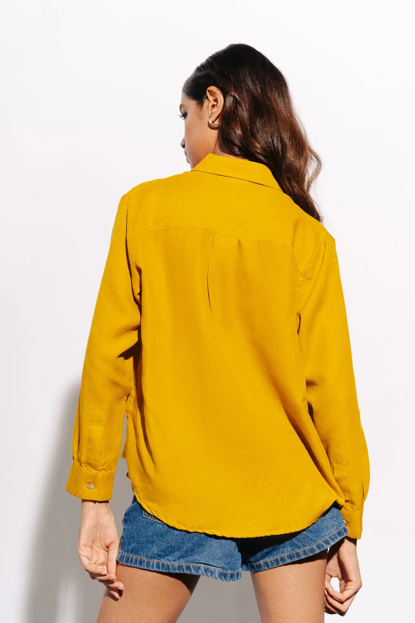 Yellow Linen Shirt